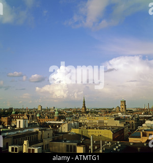 La città di Copenhagen skyline, Danimarca Foto Stock