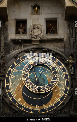 Orologio Astrologico a Praga Foto Stock