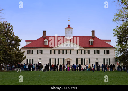 Casa principale a Mount Vernon, Virginia residence di George Washington Foto Stock