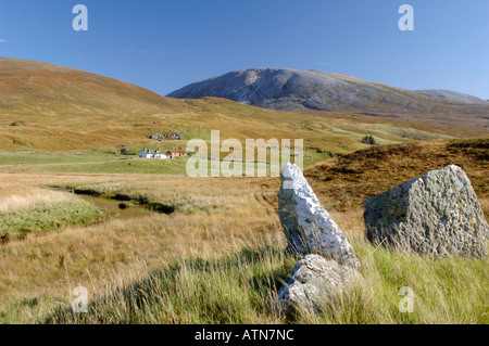 Casa di pastori nelle colline, Inchnadamph Sutherland. XPL 3858-369 Foto Stock