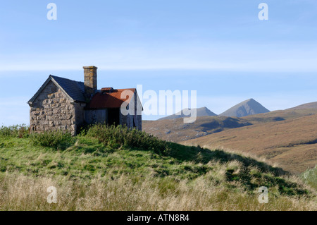 Croft House Elphin, un Crofting Township, Assynt. Sutherland. A nord-ovest della Scozia. XPL 3857-368 Foto Stock