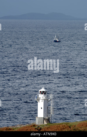 Faro di Rhu Loch Ginestra Wester Ross Foto Stock