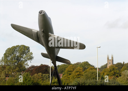 Modello di Frank Whittle Jet a Lutterworth UK Foto Stock