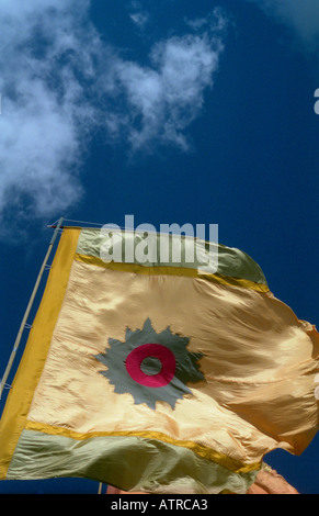 Il campo Flag di Glastonbury Festival 2004 Foto Stock