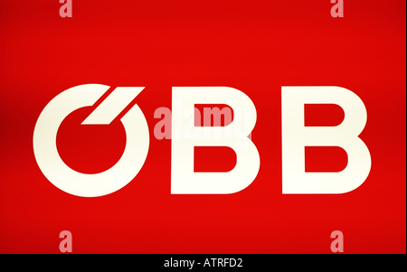 ÖBB, Ferrovie austriache, segno, logo Foto Stock