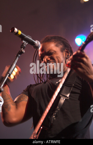 Derrick Green di heavy metal band Sepultura Foto Stock