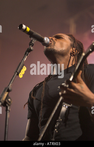 Derrick Green di heavy metal band Sepultura Foto Stock