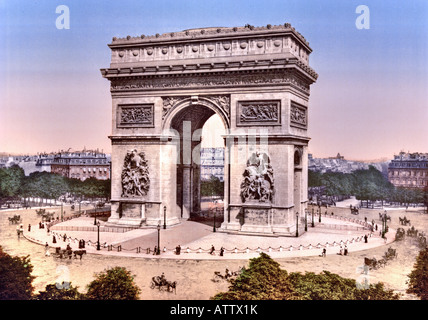 Arc de Triomphe, de l'Etoile, Parigi, Francia Foto Stock