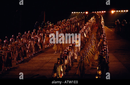 L'opera Aida di Giuseppe Verdi ambientato in Egitto per celebrare l'apertura del Khedivial Opera House del Cairo. Teatro Cultura Storia atto delle prestazioni Foto Stock