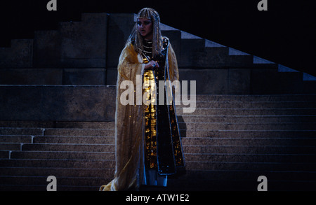 L'opera Aida di Giuseppe Verdi ambientato in Egitto per celebrare l'apertura del Khedivial Opera House del Cairo. Teatro Cultura Storia atto delle prestazioni Foto Stock