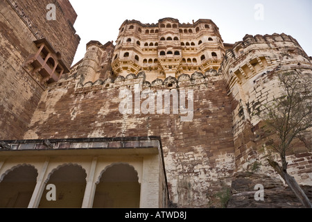 Mehrangarh Fort in Jodhpur Rajasthan Foto Stock