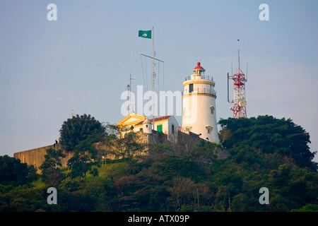 Monte Da Guia Guia Lighthouse Vecchia città di Macao Cina Foto Stock