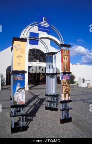 Il centro visitatori al cuore Castello San Simeone Hearst membro Monumento Storico San Simeon California Foto Stock