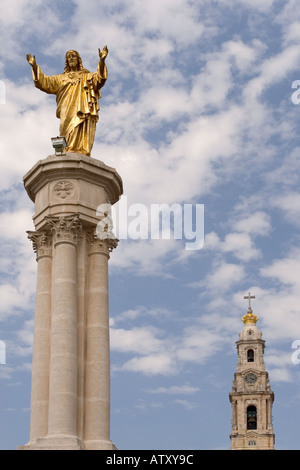 Statua di Gesù Fátima Portogallo Foto Stock