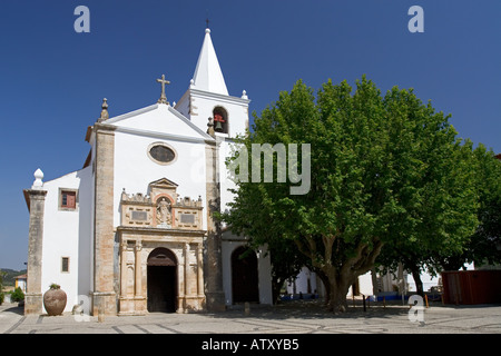 Igreja de Santa Maria Óbidos Portogallo Foto Stock