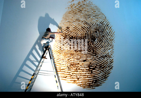 Giant fingerprint Foto Stock
