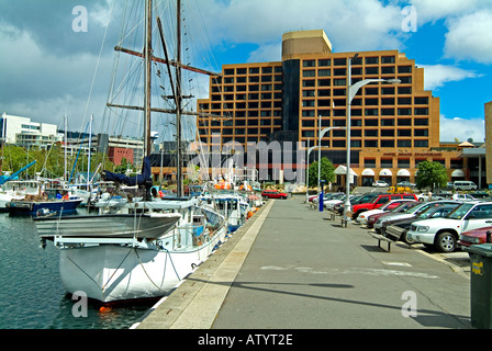 Grand Chancellor Hotel sul lungomare di Hobart Tasmania Australia Foto Stock