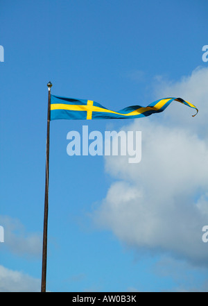 Bandiera svedese, Svezia orgoglio nazionale Foto Stock