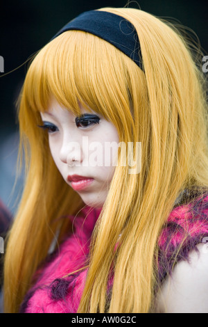 Harajuku girl Tokyo - la storia di Riccioli d'Oro Foto Stock