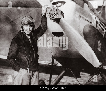 AMY JOHNSON pionieristico aviatore inglese 1903 al 1941 che ha volato solo dall'Inghilterra in Australia nel 1930 Foto Stock