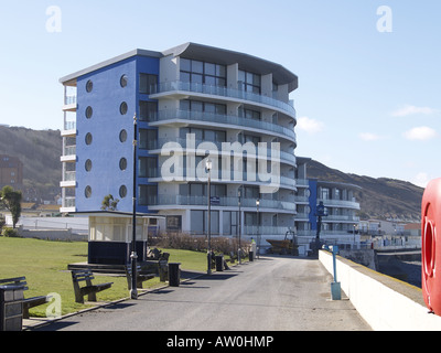 Nuovo sviluppo residenziale, Hotel Bath Road, Condino Sul sito del vecchio bagno Hotel. Quasi finito. Westward Ho, Foto Stock