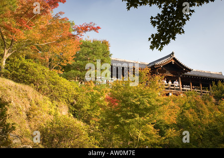 Tsuten-kyo Ponte in autunno- Tofuku-ji Kyoto Foto Stock