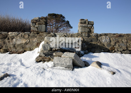 Odiorne Point State Park durante i mesi invernali si trova in Rye New Hampshire USA che è parte della Nuova Inghilterra Foto Stock