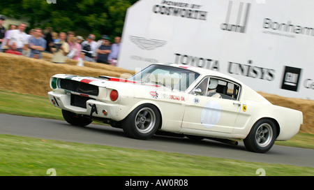 1965 Ford Shelby GT350R Mustang a Goodwood Festival della velocità, Sussex, Regno Unito. Foto Stock