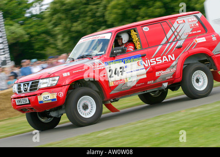 2003 Nissan Patrol GR a Goodwood Festival della velocità, Sussex, Regno Unito. Foto Stock