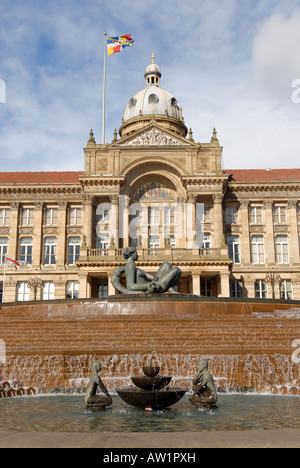 La Galleria d'arte e il museo di Victoria Square a Birmingham, Inghilterra. Foto Stock