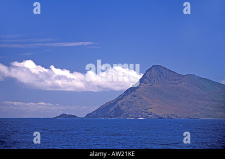 Il Cile Capo Horn Parco Nazionale di suggestivo panorama del punto su un insolitamente giorno chiaro Foto Stock