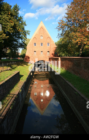 Il piccolo mulino in Gdansk, Pomerania. Foto Stock