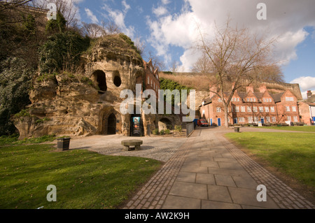 Museo di Nottingham la vita in tini di filtrazione cantiere Nottingham Inghilterra Foto Stock