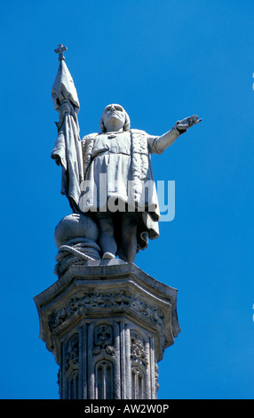 Madrid Spagna Plaza de Colon Cristoforo Colombo Foto Stock