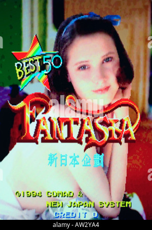 Fantasia Comad Nuovo Sistema Giappone 1994 Vintage videogioco arcade di screen shot - solo uso editoriale Foto Stock