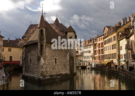 Palais de l'Isle, 'Vecchia Prigione", Annecy, Francia Foto Stock