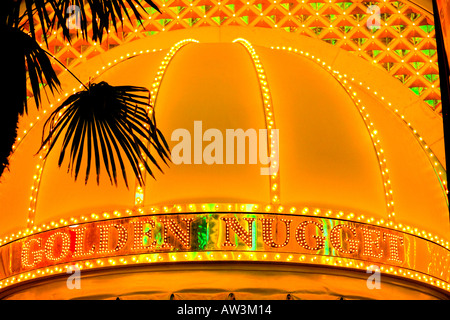 Il famoso Golden Nugget Casino in Downtown "Vegas' Foto Stock