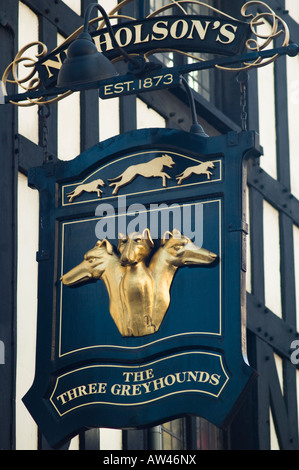 Un segno di pub di Londra Foto Stock