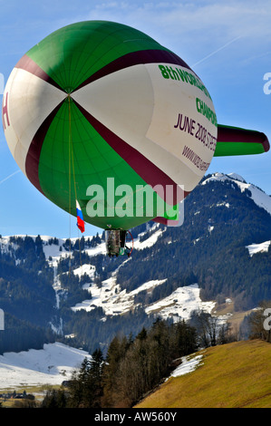 Chateau d'Oex Hot Air Balloon Festival Svizzera 2008 Foto Stock