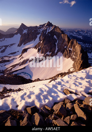 Mt davanzale e Nord palizzata Sierra Nevada Sequoia Kings Canyon National Park Foto Stock