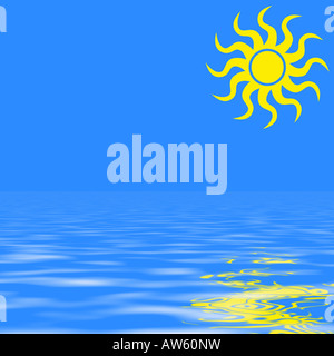 Giornata di sole al mare Foto Stock