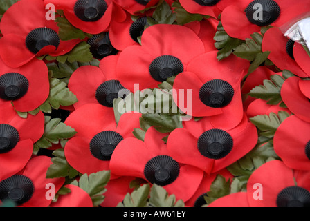 Il papavero per commemorare i morti in hay on Wye come parte dell'appello di papavero Foto Stock