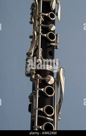 Un close-up di un Bb clarinetto Foto Stock