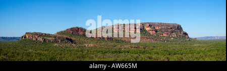 Vista panoramica di Nourlangie Rock Foto Stock