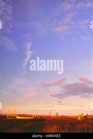 NORFOLK THORNHAM tramonto vecchia barca ritratto Foto Stock