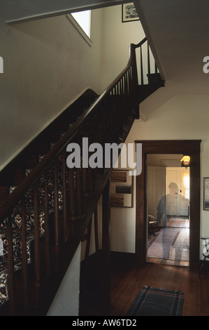 Un re-enactor interpreta la parte di Il fantasma di Custer house a Fort Riley, Kansas Foto Stock