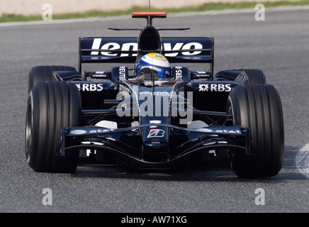 Nico Rosberg GER in Toyota Williams FW30 racecar durante la Formula 1 sessioni di prove sul Circuito de Catalunya Foto Stock