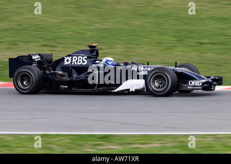 Nico Rosberg GER in Toyota Williams FW30 racecar durante la Formula 1 sessioni di prove sul Circuito de Catalunya Foto Stock