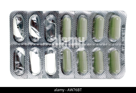 Tabletten bittere Pillen Foto Stock