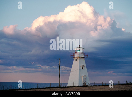 Elk126 5507 Canada Prince Edward Island Cape Tryon faro Foto Stock